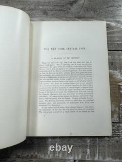 1869 Antique History Book A Description of the New York Central Park Illus
