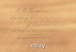 1885 Train Wreck Albumen Photo PIGGYBACK New York Central Railroad Batavia