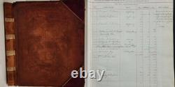 1897 antique NEW YORK CENTRAL and HUDSON RIVER RAILROAD handwritten LEDGER