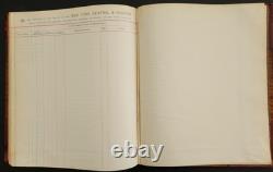 1897 antique NEW YORK CENTRAL and HUDSON RIVER RAILROAD handwritten LEDGER