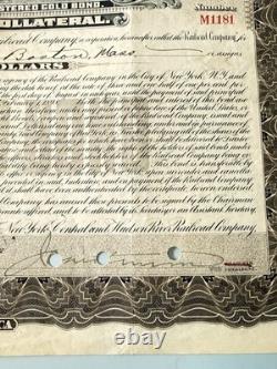 1912 NY Central & Hudson River RR $1000 Gold Bond Paine Webber