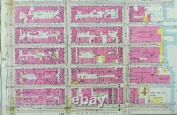 1916 GRAND CENTRAL STATION MANHATTAN NEW YORK CITY Antique BROMLEY Street Map