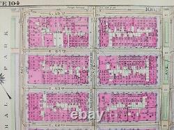 1916 METROPOLITAN CLUB CENTRAL PARK MANHATTAN NEW YORK CITY Street Map 59th-65th