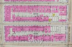 1916 UPPER WEST SIDE CENTRAL PARK MANHATTAN NEW YORK CITY Street Map W95TH-100TH