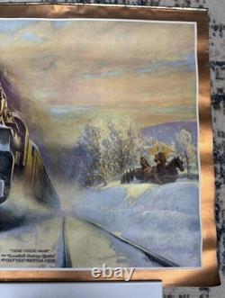 1925 Nyc Railroad Print Walter L Greene When Winter Comes