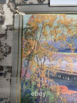 1928 Nyc Railroad Print Walter L Greene Westward Bound In The Mohawk Valley