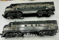 1948 Lionel O-gauge # 2333 New York Central F3 Aa Units, Nice Condition