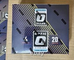 24 DONRUSS OPTIC FOOTBALL HOBBY RETAIL BOX? 6 RC QBs HISTORY? DOWNTOWN/UPTOWNS