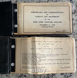 2- 1940s NY Central RR Steam Locomotives Cars Shop Books Blueprints Spec Diagram