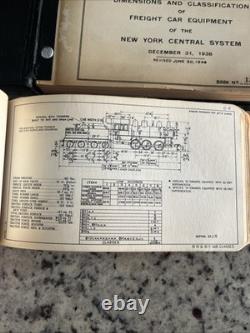 2- 1940s NY Central RR Steam Locomotives Cars Shop Books Blueprints Spec Diagram