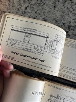 2- 1940s NY Central RR Steam Locomotives Cars Shop Books Blueprints Spec Diagram