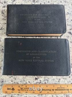 2- 1940s NY Central RR Steam Locomotives Cars Shop Books Blueprints Spec Diagram