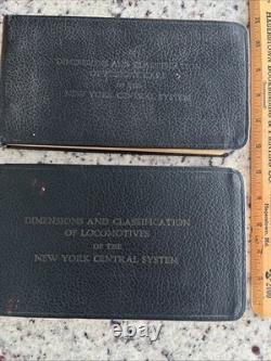 2- 1940s NY Central RR Steam Locomotives Cars Shop Books Blueprints Spec Diagram