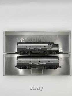 2 RARE NIOB N Bachmann EMD F7 A & B Locomotives New York Central #1873 & #2443