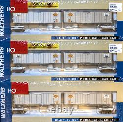 3 Ho Walthers Mark IV Flexi-Van Flat Car New York Central withTwo Trailers ea. NEW