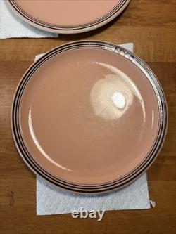 4 NEW YORK CENTRAL RAILROAD NYC SYRACUSE China MOHAWK Salmon Dinner Plate 10 1/8