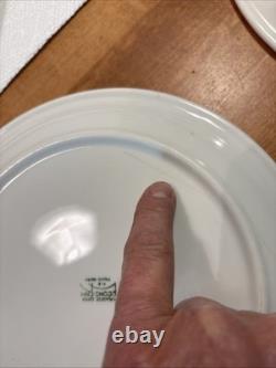 4 NEW YORK CENTRAL RAILROAD NYC SYRACUSE China MOHAWK Salmon Dinner Plate 10 1/8