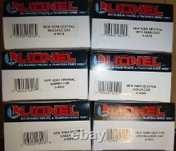 7 Lionel New York Central Passenger Cars 16016 16021 & 16041 Dining Car NEW