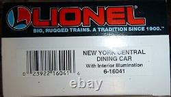 7 Lionel New York Central Passenger Cars 16016 16021 & 16041 Dining Car NEW