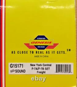 ATHEARN GENESIS 1517 NEW YORK CENTRAL F7A /F7B SET WithDCC/SOUND HO SCALE