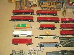 American Flyer Vintage S Gauge Toy Train Lot Engine, Pass And Freight Cars & More