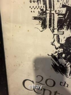 Antique 1926 20th Century Limited New York Central Lines Railroad Poster