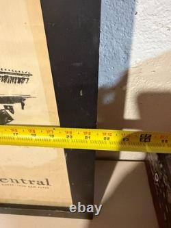 Antique 1926 20th Century Limited New York Central Lines Railroad Poster