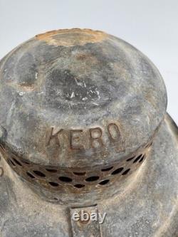Antique Adlake Kero Railroad Lantern Red Globe New York Central System Kerosene
