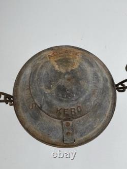Antique Adlake Kero Railroad Lantern Red Globe New York Central System Kerosene