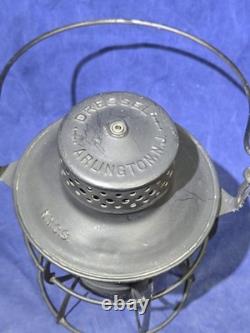 Antique DRESSEL Arlington NJ NYCS New York Central Railroad Lantern with Red Globe