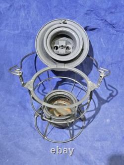 Antique DRESSEL Arlington NJ NYCS New York Central Railroad Lantern with Red Globe