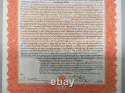 Antique Gold Bond Stock New York Central & Hudson River Railroad