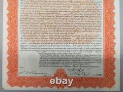 Antique Gold Bond Stock New York Central & Hudson River Railroad