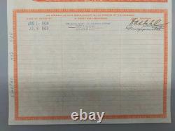 Antique Gold Bond Stock New York Central & Hudson River Railroad