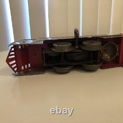 Antique New York Central Mechanical Wind-Up Train Set Red Theme Locomotive Mix