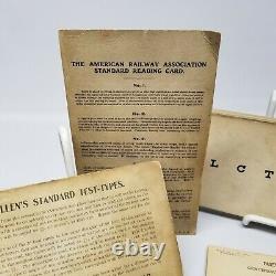 Antique Snellen's Standard Test-Types Vision Test Cards New York Central