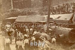 Antique Train Wreck Photograph, New York Central & Hudson River Railroad