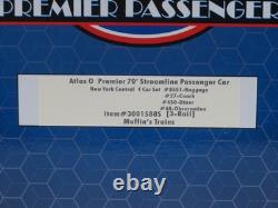 Atlas 3001588S New York Central 70' Streamlined Passenger Set NIB
