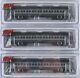 Atlas Trainman N Scale 60' Passenger Coaches New York Central Lot Of Three New