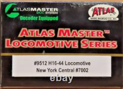 Atlas/master 9512new York Central H16-44 Locomotive # 7002 With DCC Ho Scale