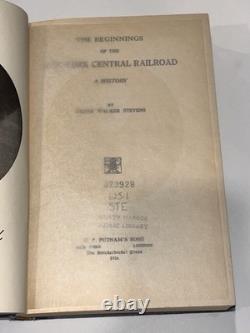 Beginnings of the New York Central Railroad, A History by Frank W. Stevens 1926