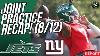 Both Teams Up U0026 Down New York Jets Vs New York Giants Joint Practice Recap 8 12