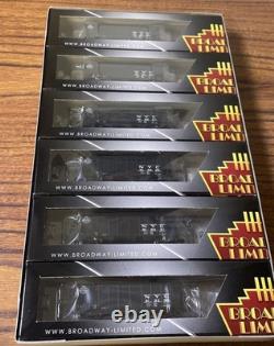 Broadway Limited N NYC 6 Pack 3-Bay Hopper Cars Train 3130