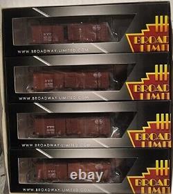 Broadway Limited N Scale Steel Box Car NYC 4 Pack #3403