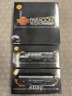 + Broadway Paragon HO 4846 New York Central F7 A & B Diesel Locomotive Set DCC