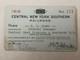 Central New York Southern Railroad Pass #174 Issued 1916. Scarce Pass