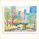 Central Park Gapstow Bridge New York Print From Watercolor Painting Artwork