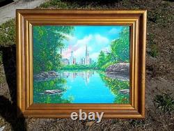 Central Park New York City original acrylic hand painted canvas, landscape paint