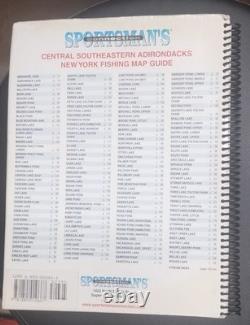 Central Southeastern Adirondacks New York Fishing Map Guide