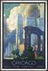 Chicago 1929 New York Central Lines Travel Poster Leslie Ragan Wall Art